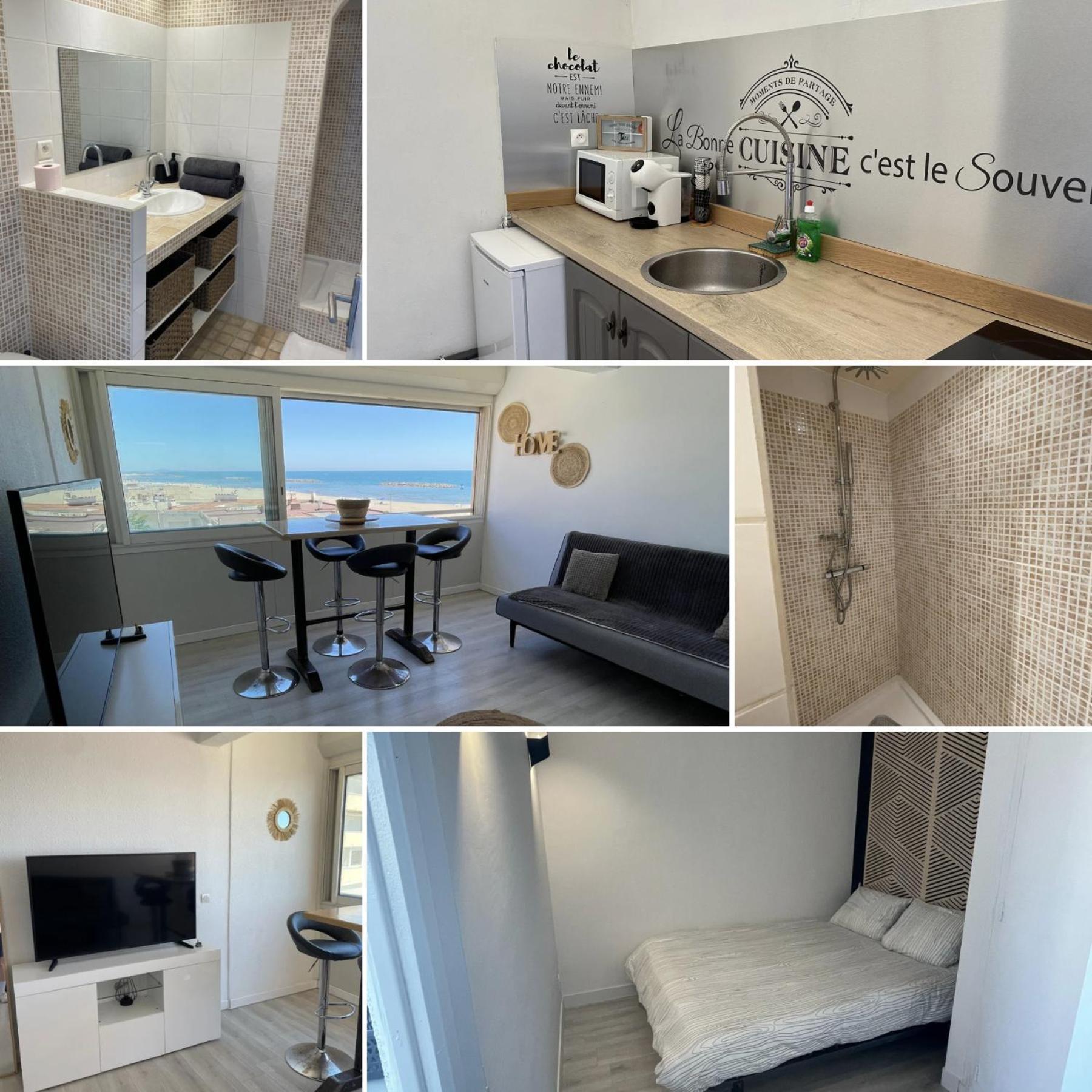 Superbe Appartement Vue Sur Mer Valras-Plage Eksteriør bilde