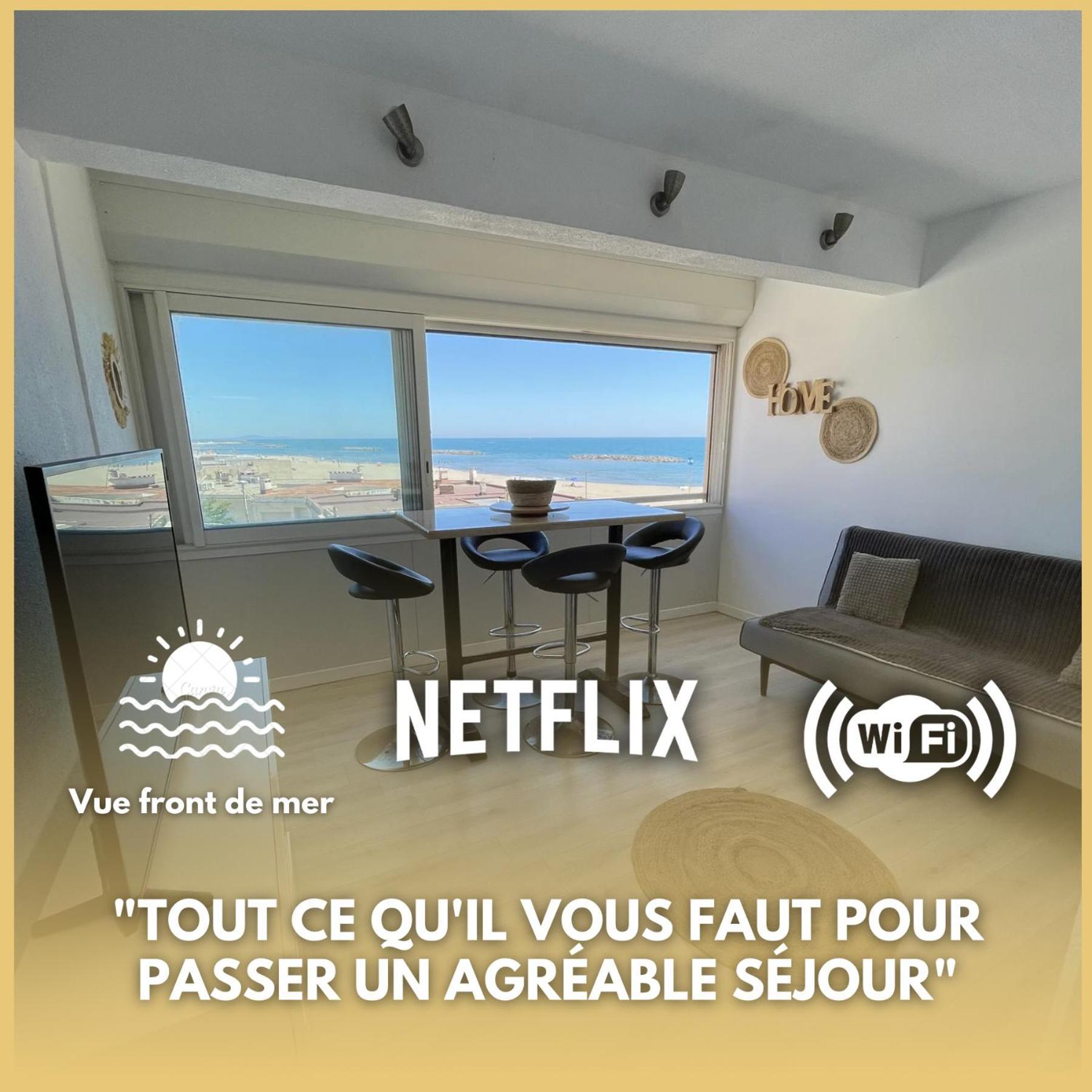 Superbe Appartement Vue Sur Mer Valras-Plage Eksteriør bilde